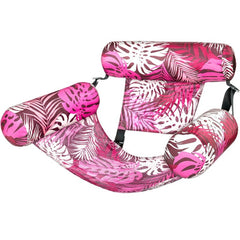 Multi-functional Mesh Floating Bed, Foldable Triple-tube Backrest Floating Bed, Inflatable Water Floating Hammock