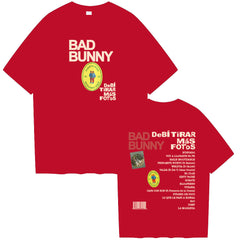Bad Bunny Debi Tirar M á s Fotos Short Sleeve Casual Loose Women's T-shirt Top