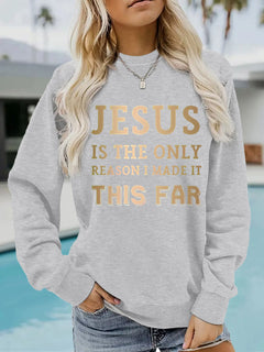 Jesus print on hoodie