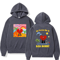 un verano sin ti bad bunny printed men's sweatshirt hoodie