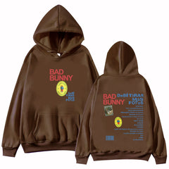 Bad Bunny Debi Tirar Más Fotos Hoodie Loose Hooded Sweatshirt