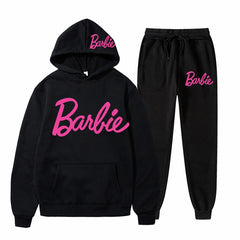 Printed Sports Hoodie for Men and Women Casual Sweatshirt Set