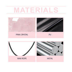 Hoexe Exquisite Powder Crystal Necklace Light Luxury Niche Ins Simple Style Everyday Clavicle Chain Gentle Temperament