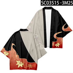 Genshin Project anime peripheral clothes Haori kimono cloak three-quarter sleeves for men