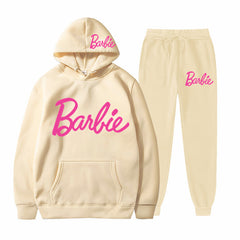 Printed Sports Hoodie for Men and Women Casual Sweatshirt Set