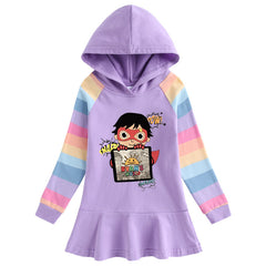 Cartoon Rainbow Girls' Dress