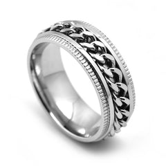 Rotating chain gear ring made of titanium steel