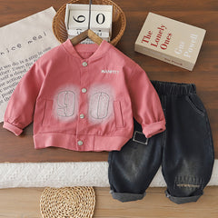 Baby and toddler long sleeved two-piece set