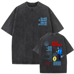 Vintage Washed Rapper Bad Bunny T-shirt DeBi TiRAR MaS FOToS