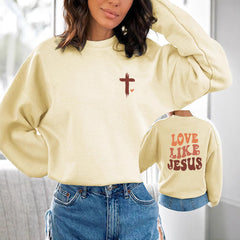 LOVE LIKE JESUS Printed Hoodie