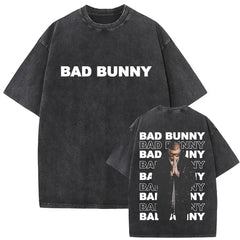 Vintage Washed Rapper Bad Bunny T-shirt DeBi TiRAR MaS FOToS