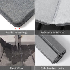 40x60cm Diatomite Bath Mat - Quick-Dry, High-Absorbent & Non-Slip Bathroom Rug, Hygienic & Foldable Bath Mat for Home