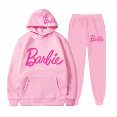 Printed Sports Hoodie for Men and Women Casual Sweatshirt Set
