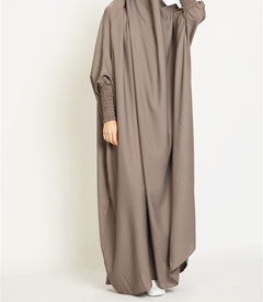 Chic Loose Long Women's Dress Solid Color Casual Plus Size Dress