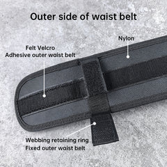 Tactical Alloy Buckle Belt - Black Multifunctional Outdoor Belt for Men, Extended Training Belt