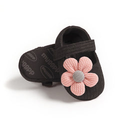 Cute Flower Design Soft Sole Baby Shoes for Toddlers, Breathable Cloth Shoes