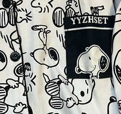 Long Sleeve Sleepwear Set for Women, Sweet Cartoon Matching Pajamas