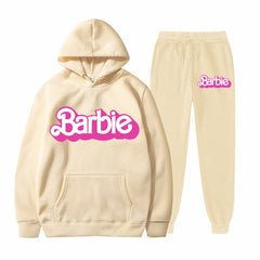 Printed Sports Hoodie for Men and Women Casual Sweatshirt Set