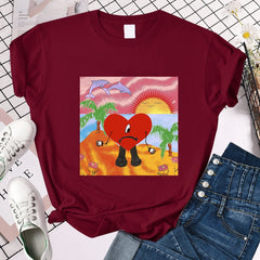 Women's T-Shirt Un Verano Sin Ti Bad Bunny Short Sleeve