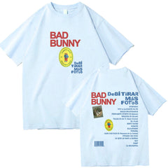 Bad Bunny Debi Tirar M á s Fotos Short Sleeve Casual Loose Women's T-shirt Top