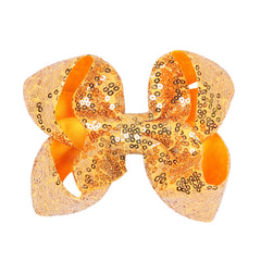 Children's Rhinestone Butterfly Hair Clip Solid Color Girl Sequin Hairpin 5 Inches