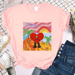 Women's T-Shirt Un Verano Sin Ti Bad Bunny Short Sleeve