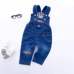 Children's Denim Pants Unisex Baby Overalls Infant Jumpsuit Toddler Coverall Loose Adjustable