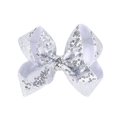 Children's Rhinestone Butterfly Hair Clip Solid Color Girl Sequin Hairpin 5 Inches