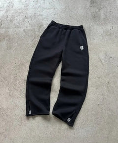 embroidered zip hoodie pants casual long pants high street hip-hop rap street style unisex sweatpants