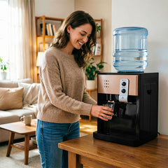 Electric Countertop Water Dispenser 8°C-95°C, Hot Cold Water Cooler for Home Kitchen Office Use