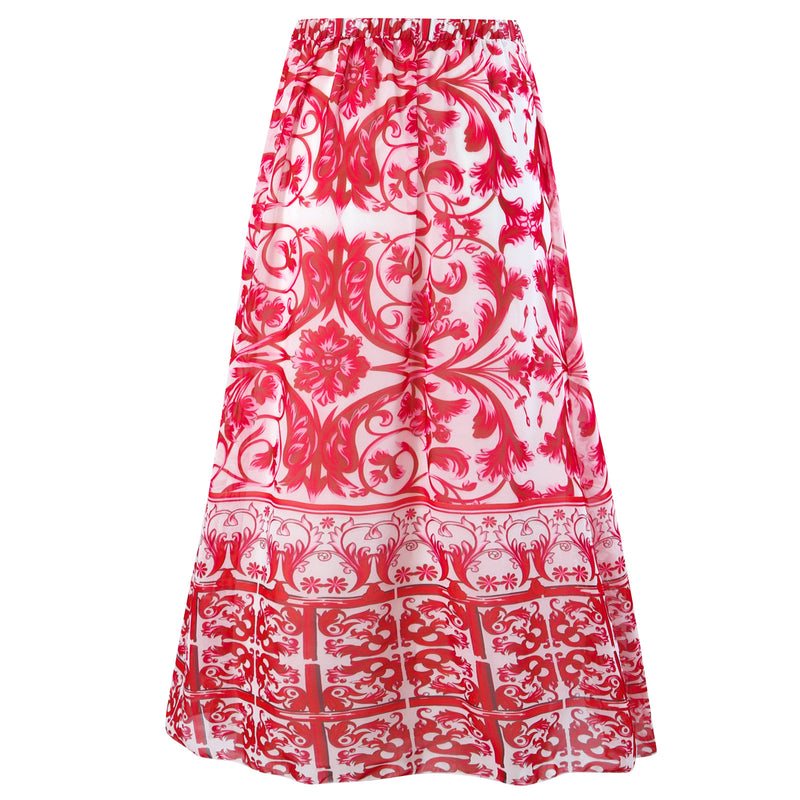 Women‘s  Swimsuit and Skirt Sexy Red 3D Flower One Piece  bikini set  two pieces Swimwear Beachwear Bathing Suit Monokini