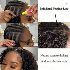 Crochet Hair Extensions Human Hair Feather Weave