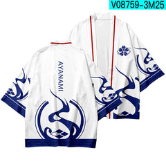 Genshin Project anime peripheral clothes Haori kimono cloak three-quarter sleeves for men