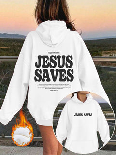 JESUS SAVES Print Hoodie