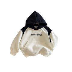 Color blocked hoodie baby pullover