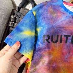 Boy's Tie-Dye Short Sleeve Outfit Set, Lightweight Two-Piece for Kids