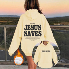 JESUS SAVES Print Hoodie