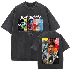 Vintage Washed Rapper Bad Bunny T-shirt DeBi TiRAR MaS FOToS