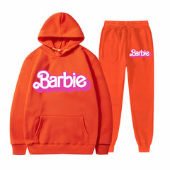 Printed Sports Hoodie for Men and Women Casual Sweatshirt Set