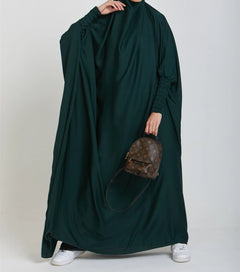 Chic Loose Long Women's Dress Solid Color Casual Plus Size Dress