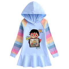 Cartoon Rainbow Girls' Dress