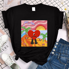 Women's T-Shirt Un Verano Sin Ti Bad Bunny Short Sleeve