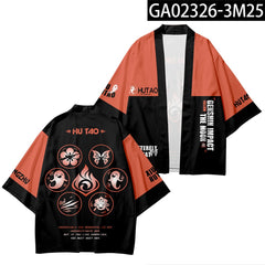 Genshin Project anime peripheral clothes Haori kimono cloak three-quarter sleeves for men