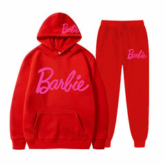 Printed Sports Hoodie for Men and Women Casual Sweatshirt Set