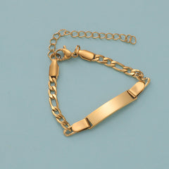 Unique Fashionable Kids' Gift  Style Stainless Steel Engravable Children's Bracelet
